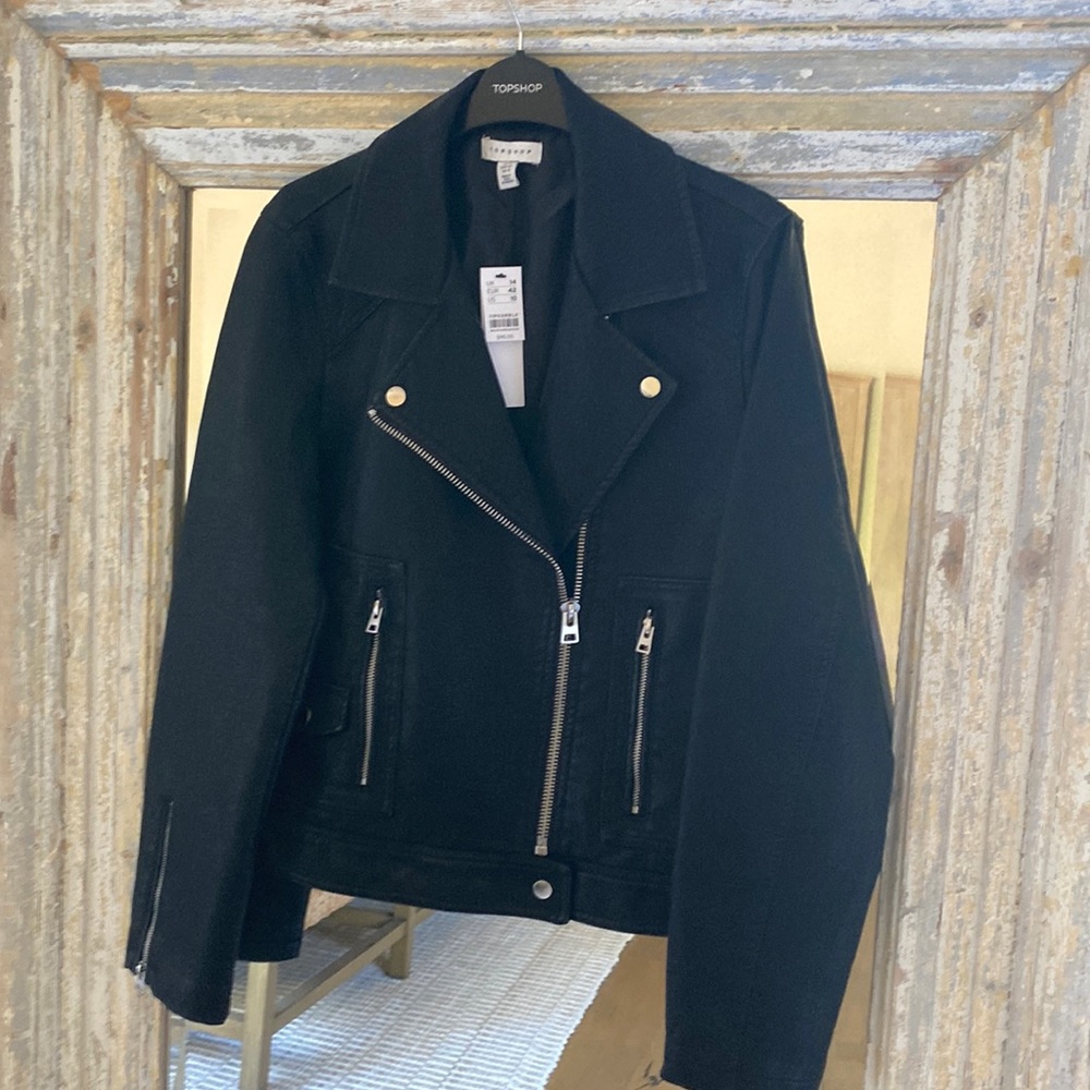 Topshop leather jacket